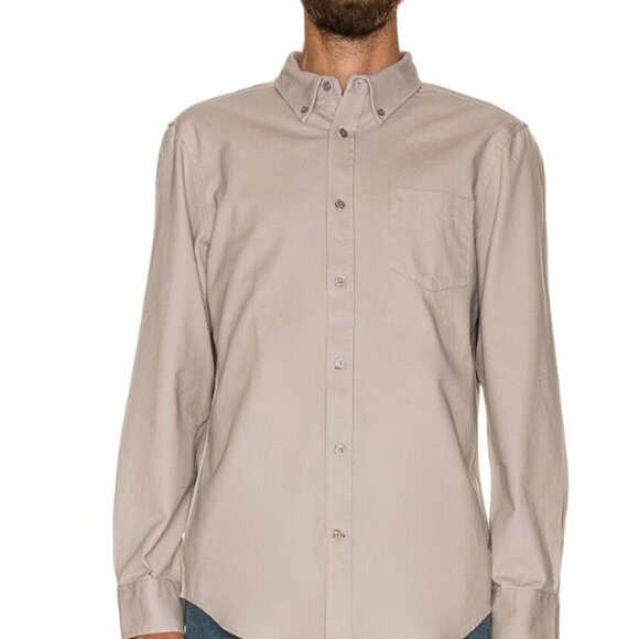 FIVE FOUR - MEYER TWILL SHIRT - STONE - LARGE - Picture 2 of 3